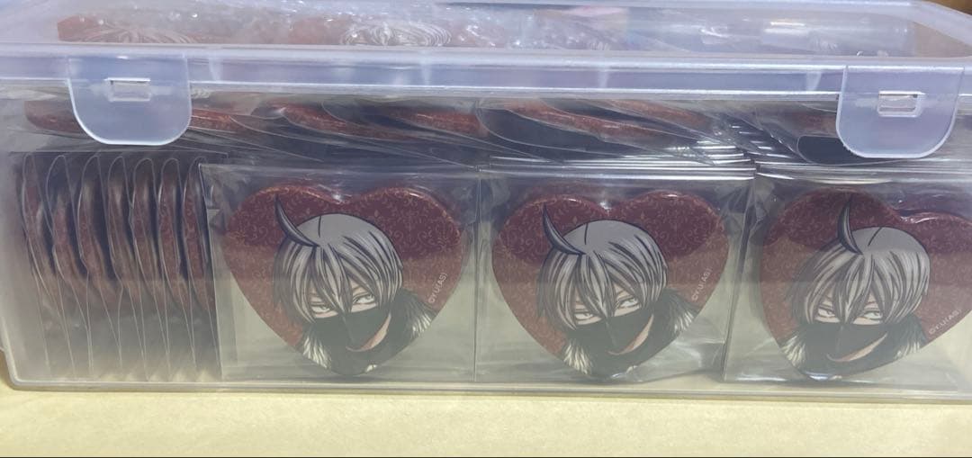 皇后崎迅】桃源暗鬼 キャラウムカフェ メディコス ハート 缶バッジ