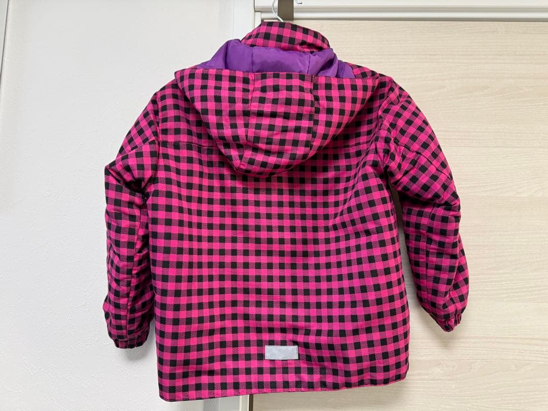 IGNIO 子ども用スキーウェア 120 スノーウェア ピンク・黒チェック