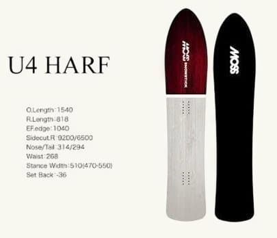 中古良品！ MOSS SNOWSTICK U4 Half 154 2018 - メルカリ