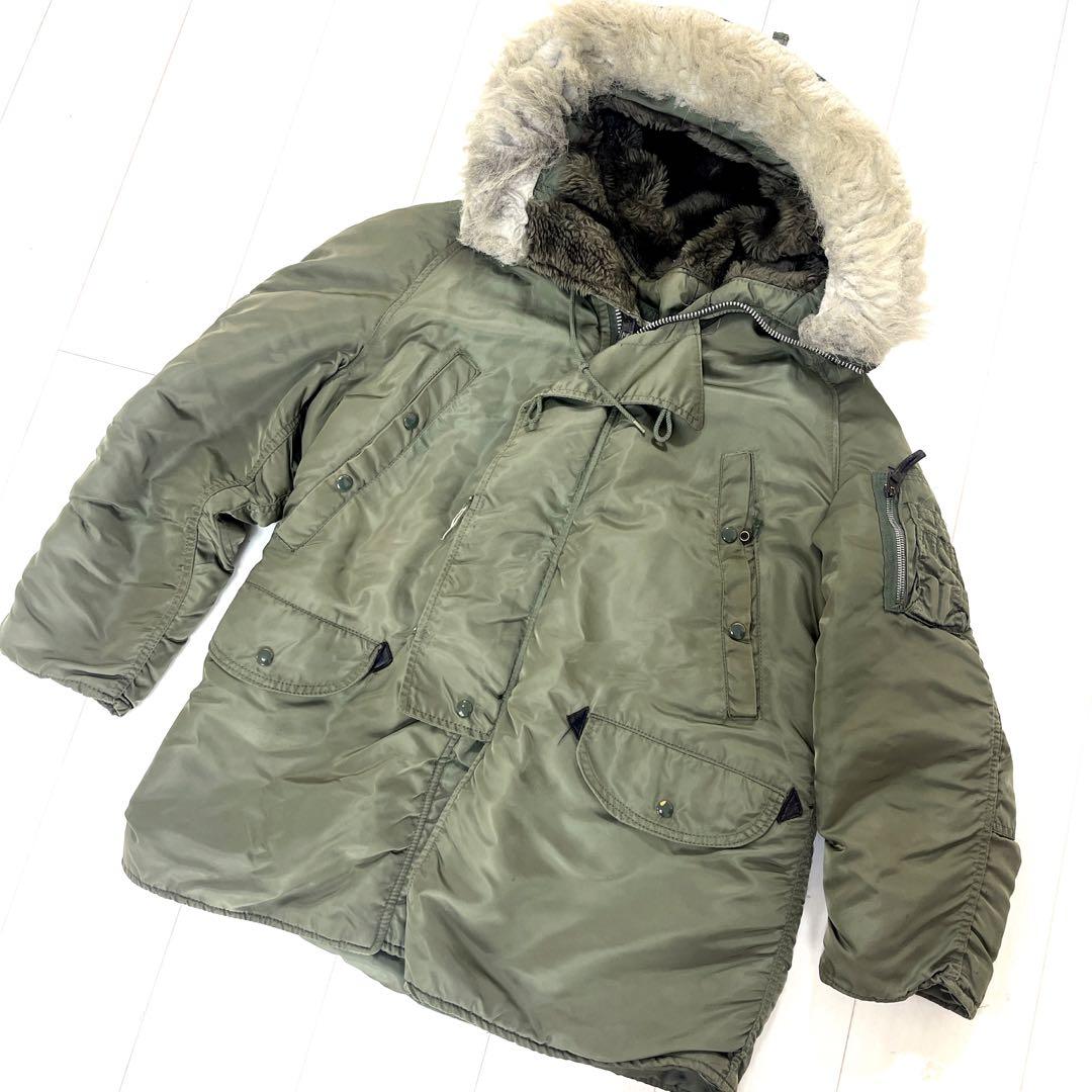 USA製】旧タグ80sアルファALPHAヴィンテージN3Bフライトジャケット