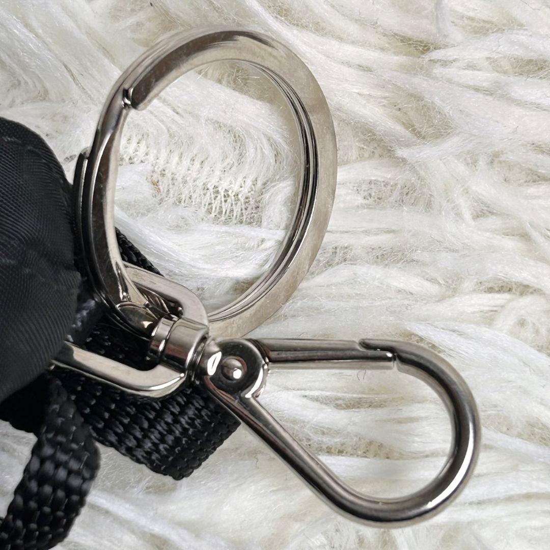 極美品】PRADA リュック型 キーホルダー バッグチャーム 小物入れ 黒