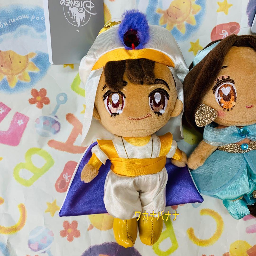 ディズニー tiny ぬいぐるみキーチェーン アラジン ジャスミン お顔