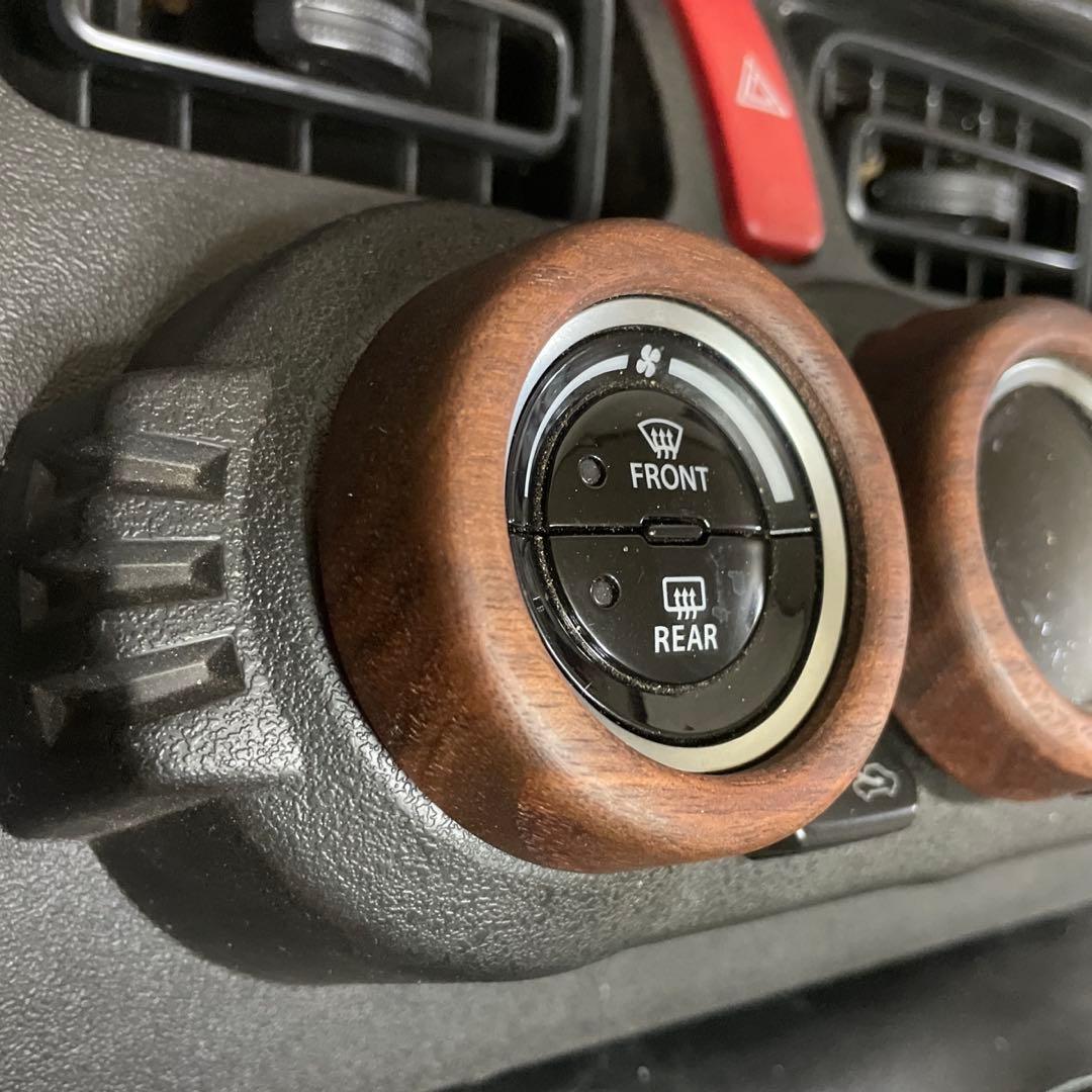 メタルスライム様用 ジムニーJB64《ウォルナット製》エアコンダイヤルリング