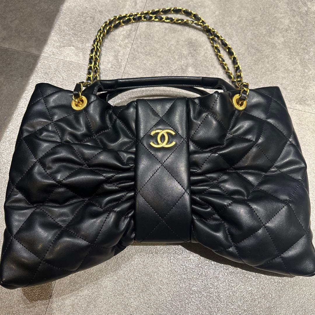 CHANEL キルティング ブラックバッグノベルティ - メルカリ