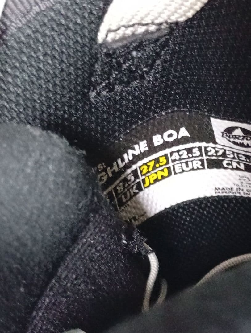 BURTON HILINE BOA 27.5cm　バートン　ハイライン　ボア