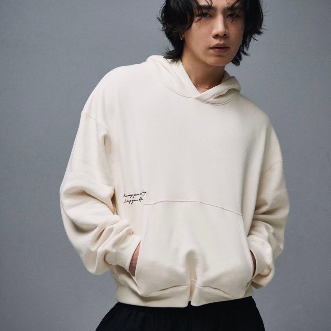 CDL STATEMENT HOODIE IVORY Mサイズ