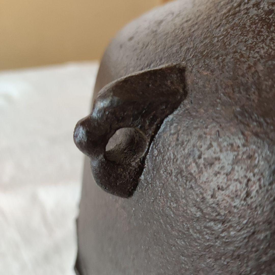 茶道具◇炉用和銑釜◇利休好阿弥陀堂釜◇菊池正直