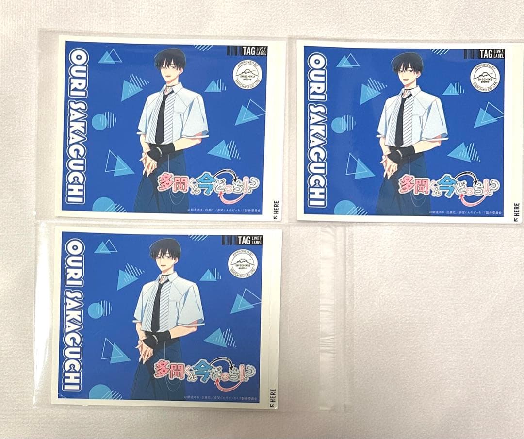 多聞くん今どっち！？サントリー ラベル缶 ステッカー 坂口桜利 - メルカリ