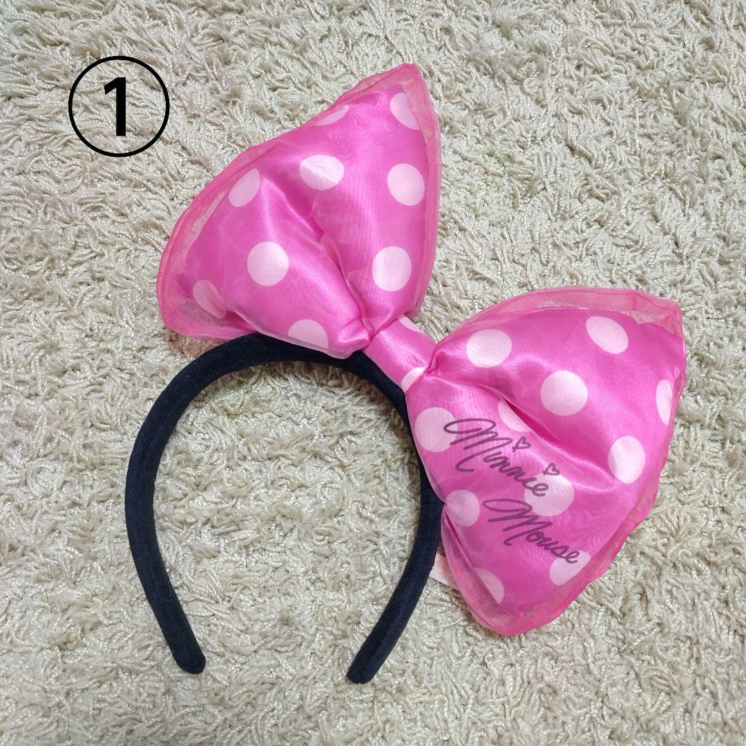 東京ディズニーリゾート カチューシャ ミニーマウス ピンク でかリボン