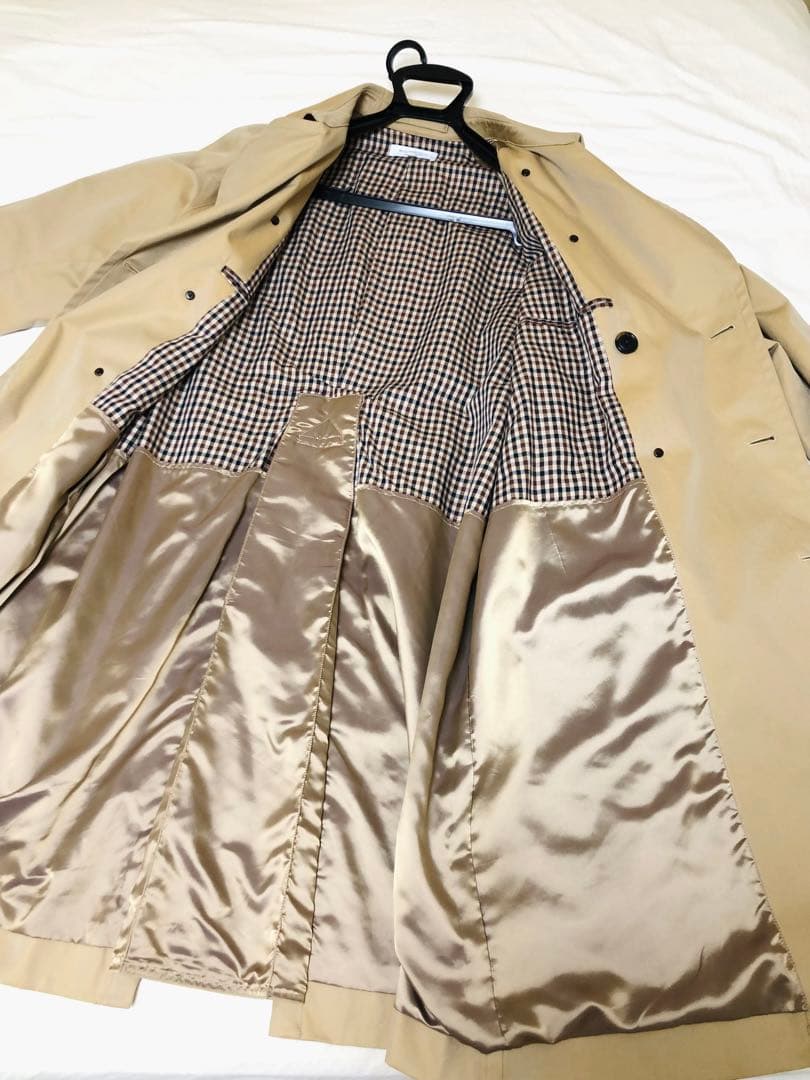 ほぼ新品❣️希少ユナイテッドアローズ高質トレンチコート純綿オーバー