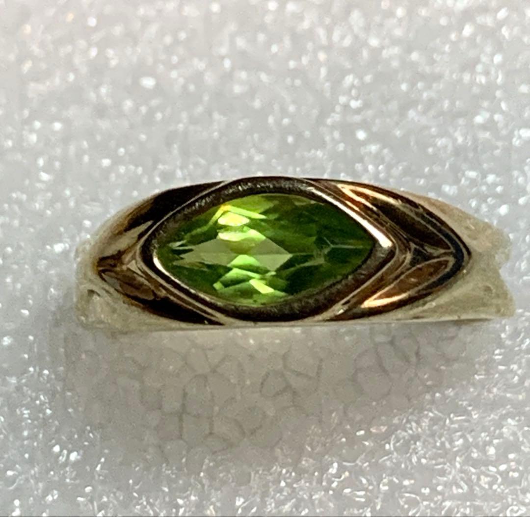 14K ペリドット リング 3.85ｇ