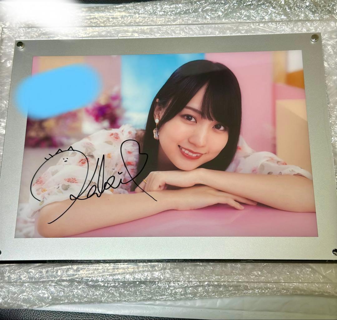 乃木坂46 賀喜遥香 直筆サイン入り LEDライトパネル　証明書付き 乃木フェス 乃木坂46賀喜遥香直筆サインTシャツ - メルカリ