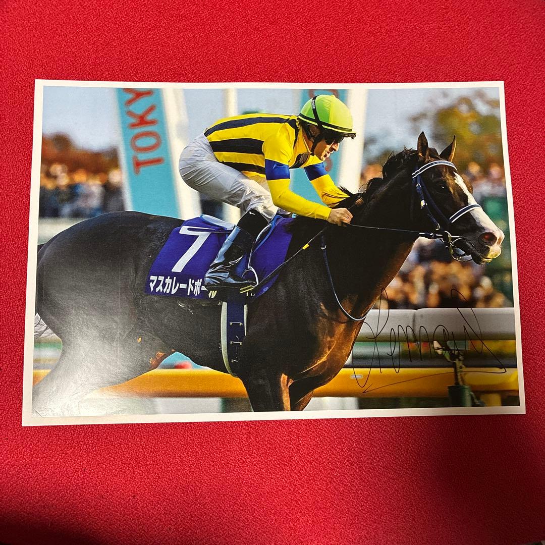 競馬 天皇賞秋 マスカレードボール ルメール 騎手 直筆サイン入り写真