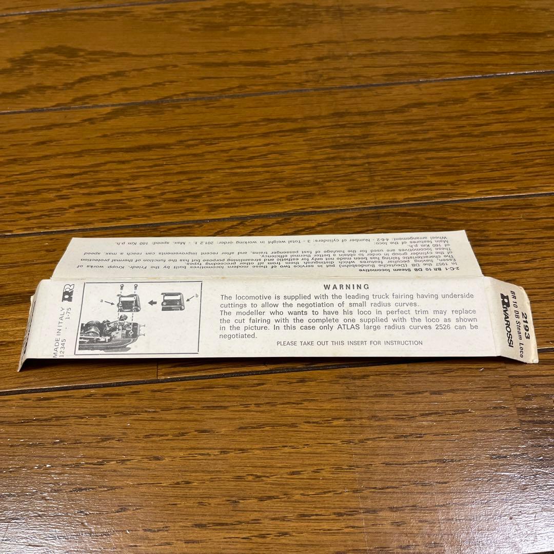 Nゲージ　Rivarossi製BR10形 蒸気機関車　レア　外国車軸　動作確認済