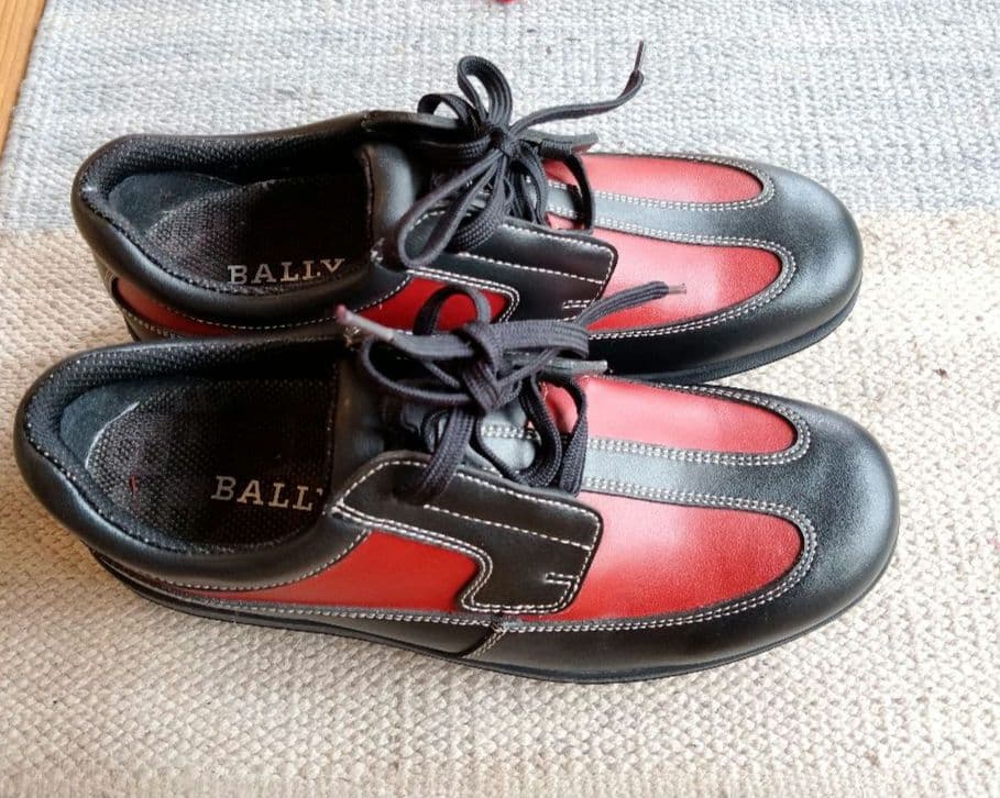 【美品】BALLY レディース ゴルフシューズ 23.5cm 本革