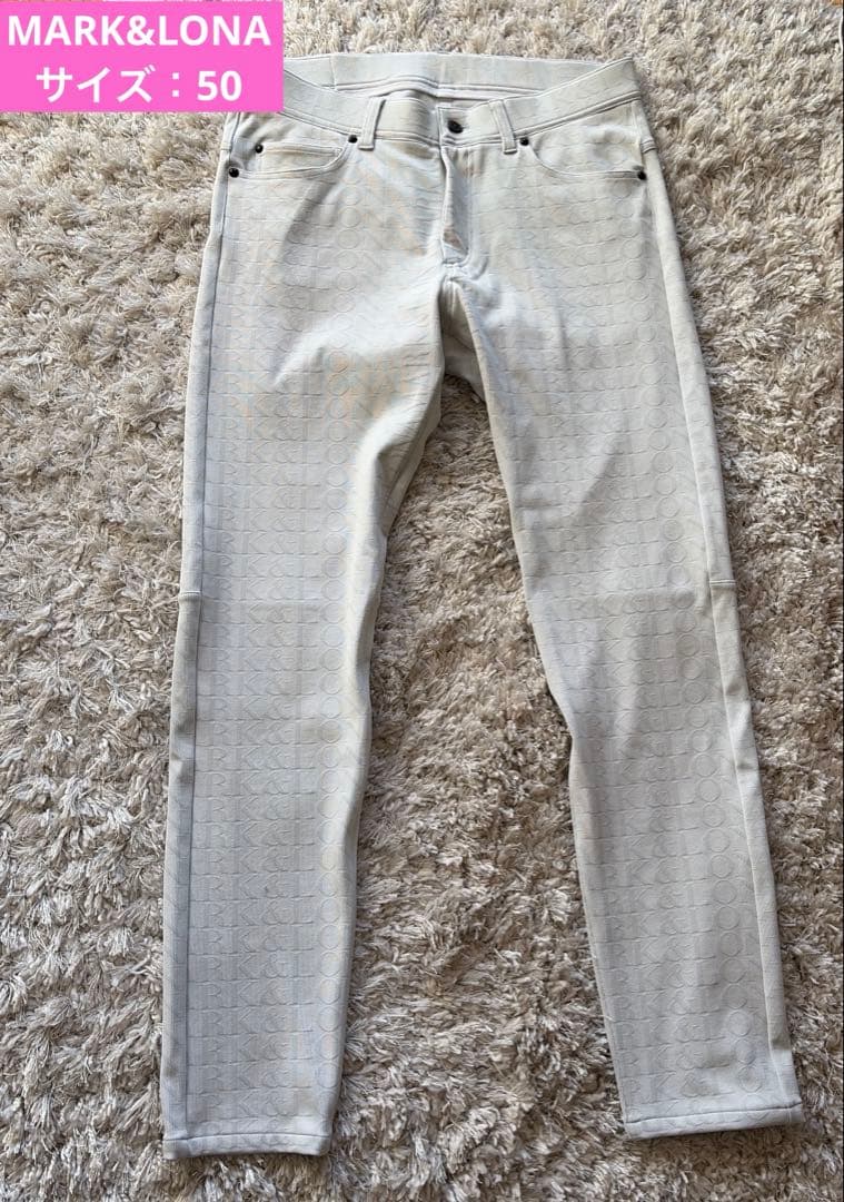 MARK&LONA マークアンドロナ ストレッチ パンツ ロゴ総柄グレー50 楽天市場】マークアンドロナ（パンツ｜メンズウェア）：ウェア<ゴルフ