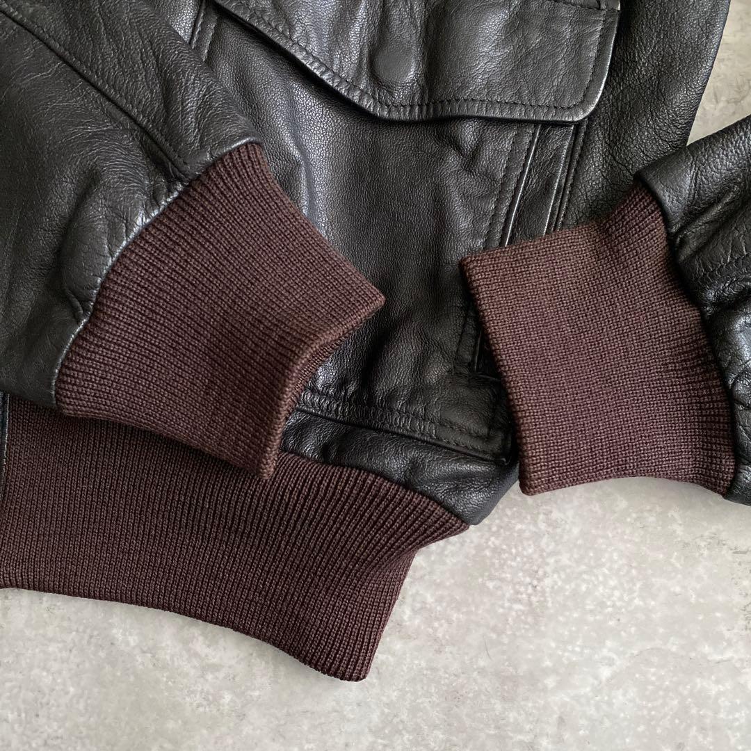 80s 90s L.L.Bean A-2 レザー ジャケット USA製 40