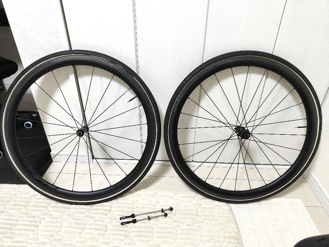 ロードバイク　カーボンホイール　Prime Black Edition38美品☆ プライム PRIME ブラックエディション BLACK EDITION 38 RIM BRAKE