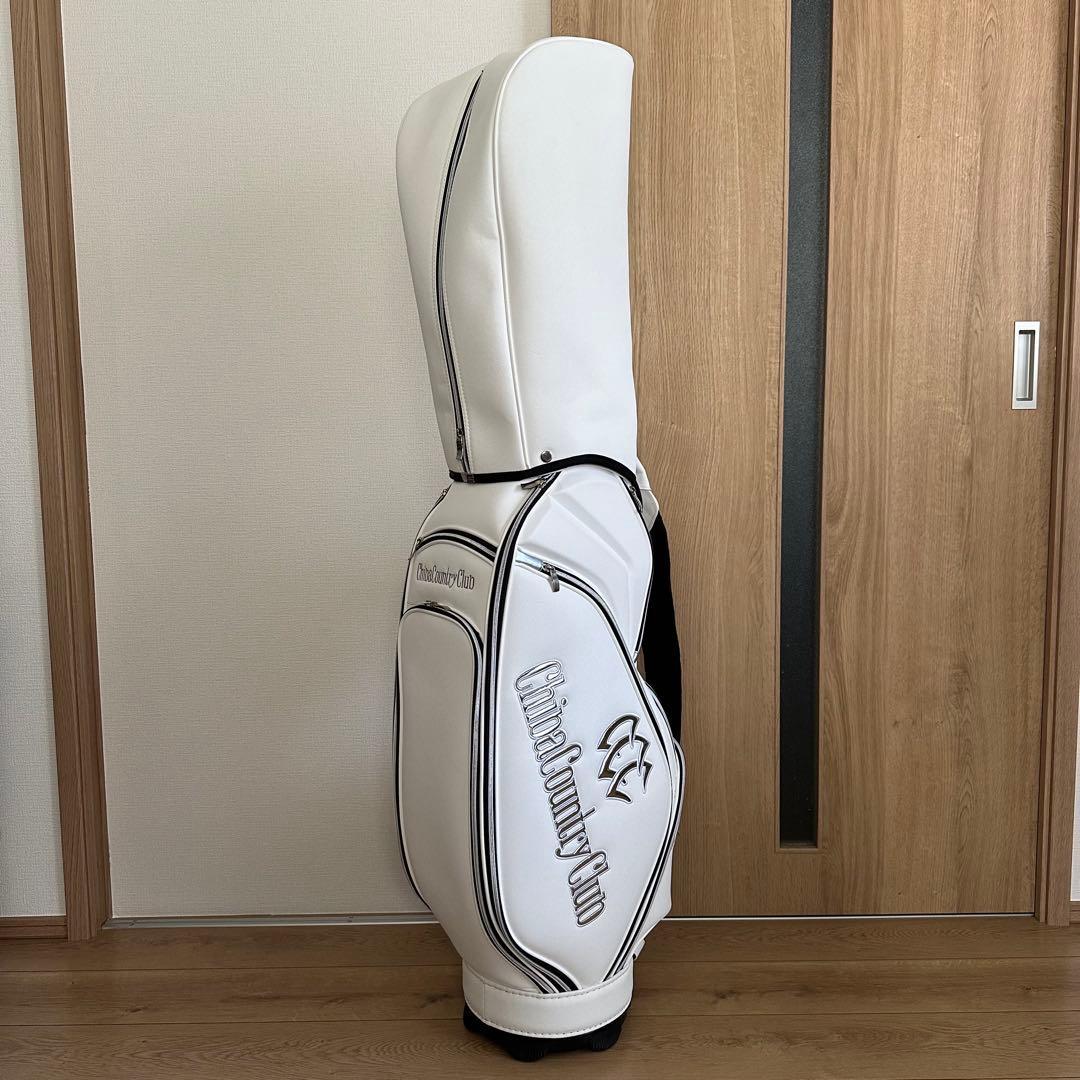 美品 千葉カントリークラブ キャディバッグ 8.5型 ホワイト 美品 千葉カントリークラブ キャディバッグ 8.5型 ホワイト - メルカリ