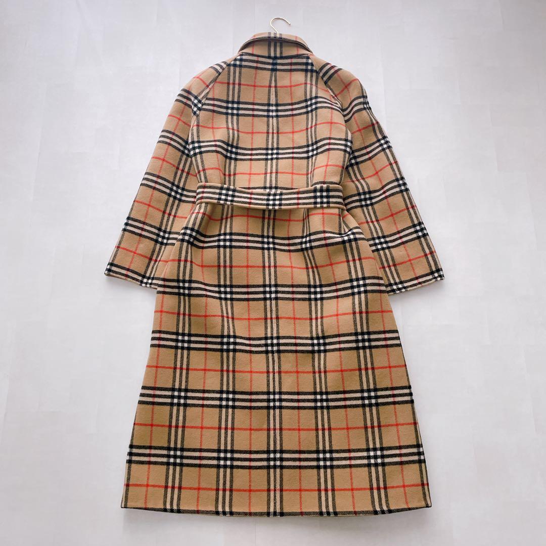 希少✨バーバリー ノバチェック ロングコート リバーシブル ウール