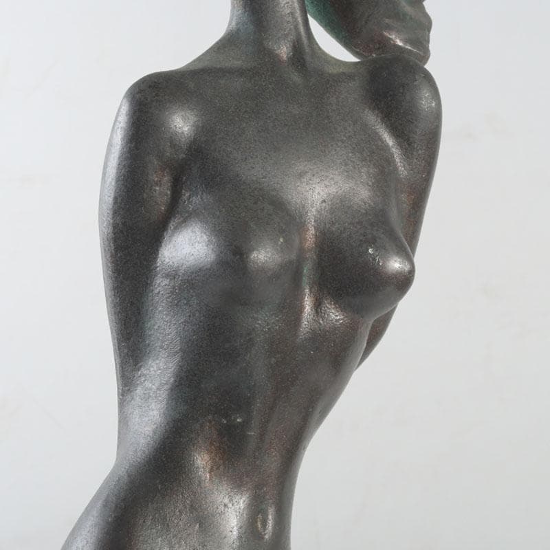 彫刻家 翁観二作 ブロンズ像 裸婦像 女性像 重さ約3kg C 9790A - メルカリ