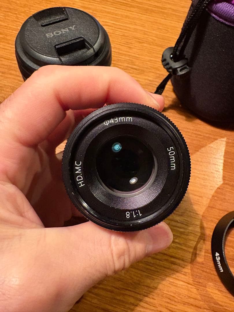 SONY nex-6 ミラーレス一眼カメラとレンズ、GARIZストラップケース