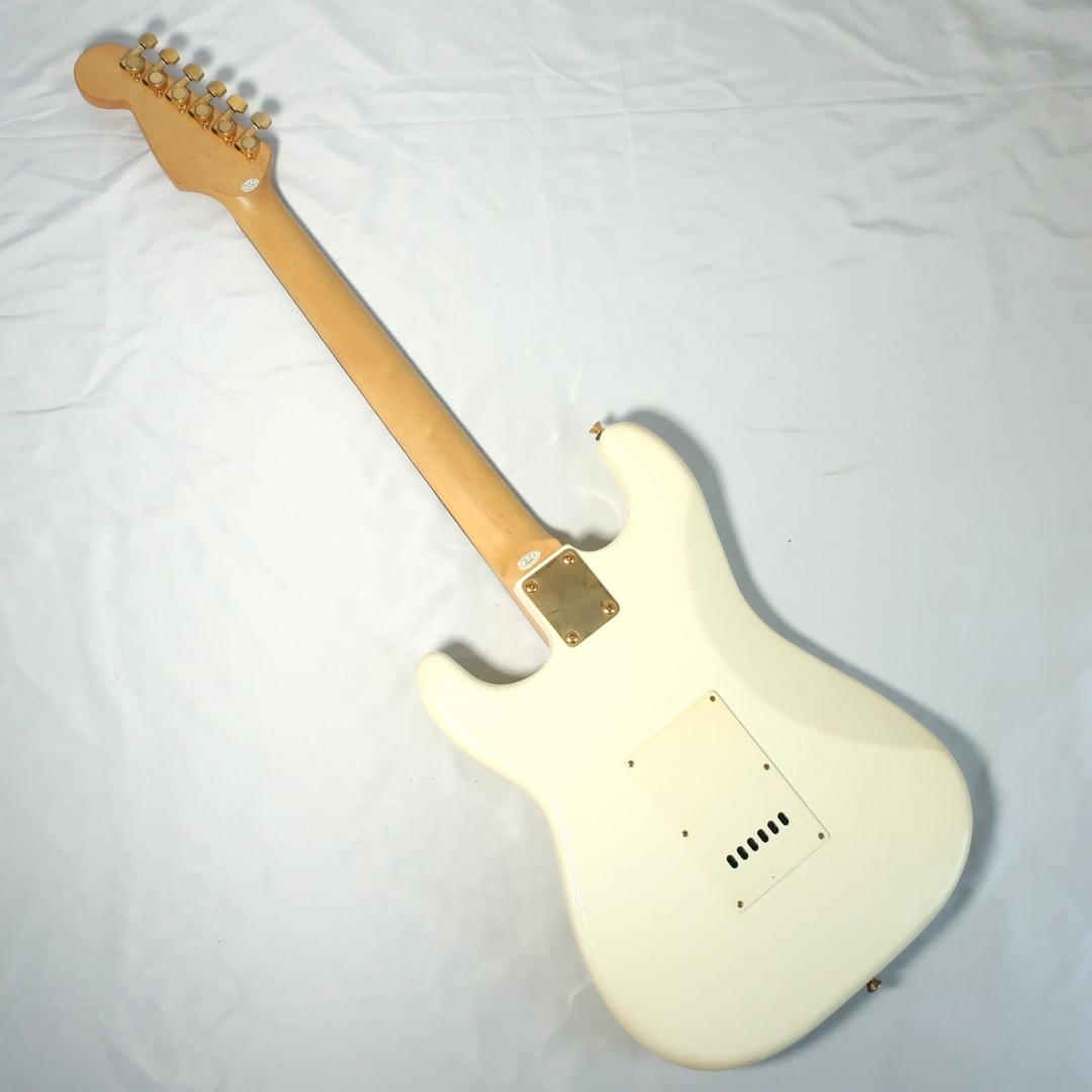 Photogenic エレキギター ストラトタイプ ホワイト ゴールドパーツ装備