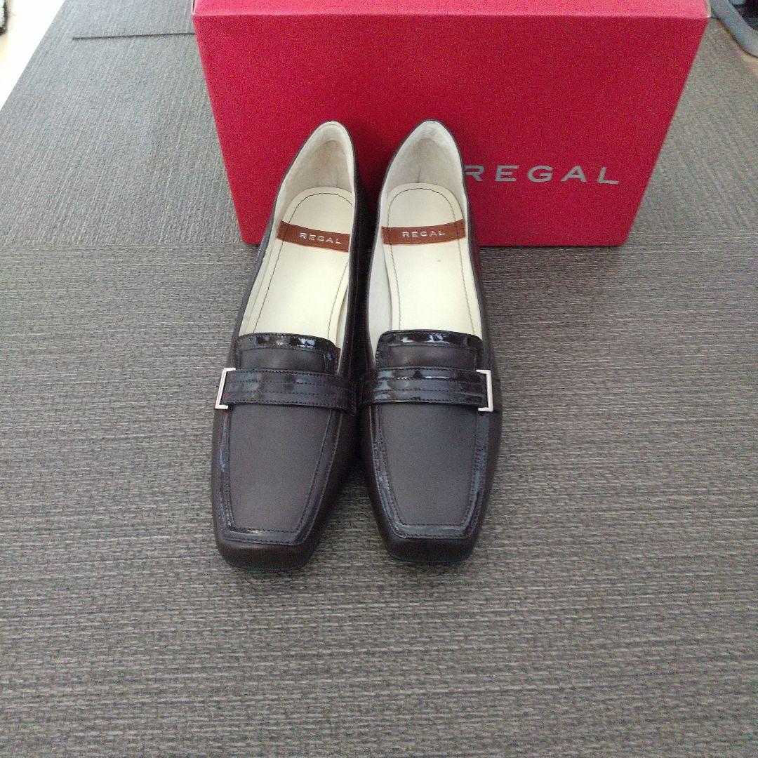 新品　REGAL ダークブラウン ローファー 低ヒール リーガル 61FL ローファー ダークブラウン カジュアルシューズ