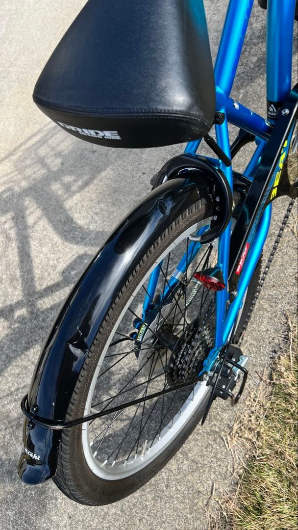 22インチ ジュニアサイクル 自転車 6段ギヤ 譲渡書類有 引き取り限定