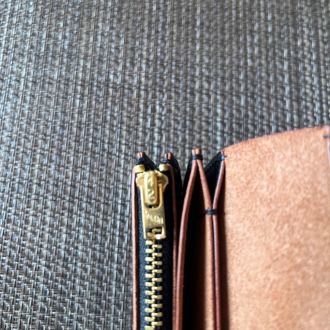 週末限定価格】MARYAM ホースフロント ミドルトラッカーウォレット 茶