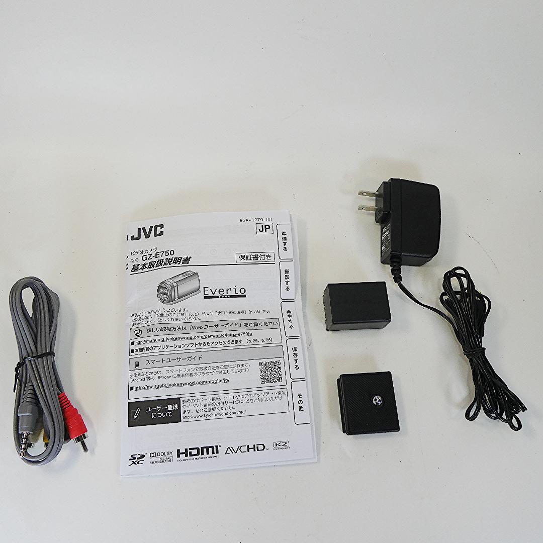 動作良好 JVC Everio GZ-E750-R HDD/SD ビデオカメラ - メルカリ