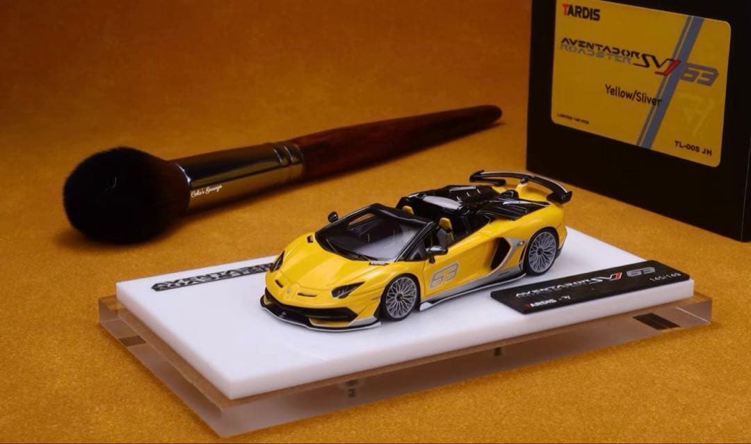 Tardis ランボルギーニ　アヴェンタドール　SVJ 63 ロードスター　黄色 アイドロン 1/43 ランボルギーニ アヴェンタドール SVJ 63