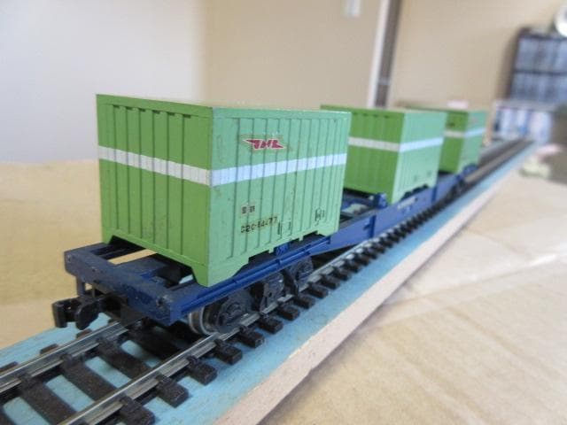 旧型コンテナ車 ５両セット HOゲージ (金属製４プラ製１・エンドウ/カトー製）