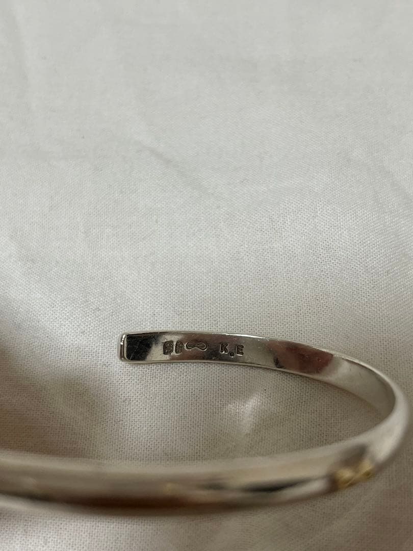 WAKAN SILVER SMITH BN-011 K18マーク付き甲丸バングル - メルカリ