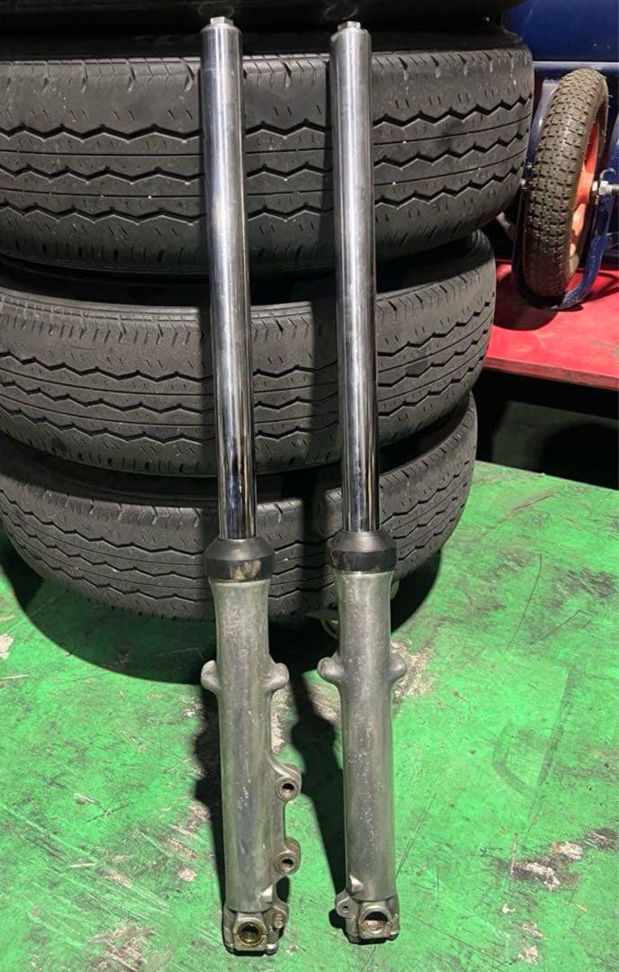 GSX400Eフロントフォーク GSX400E フロントフォーク □x79！GK53CD スズキ 【 K504 】 動画有