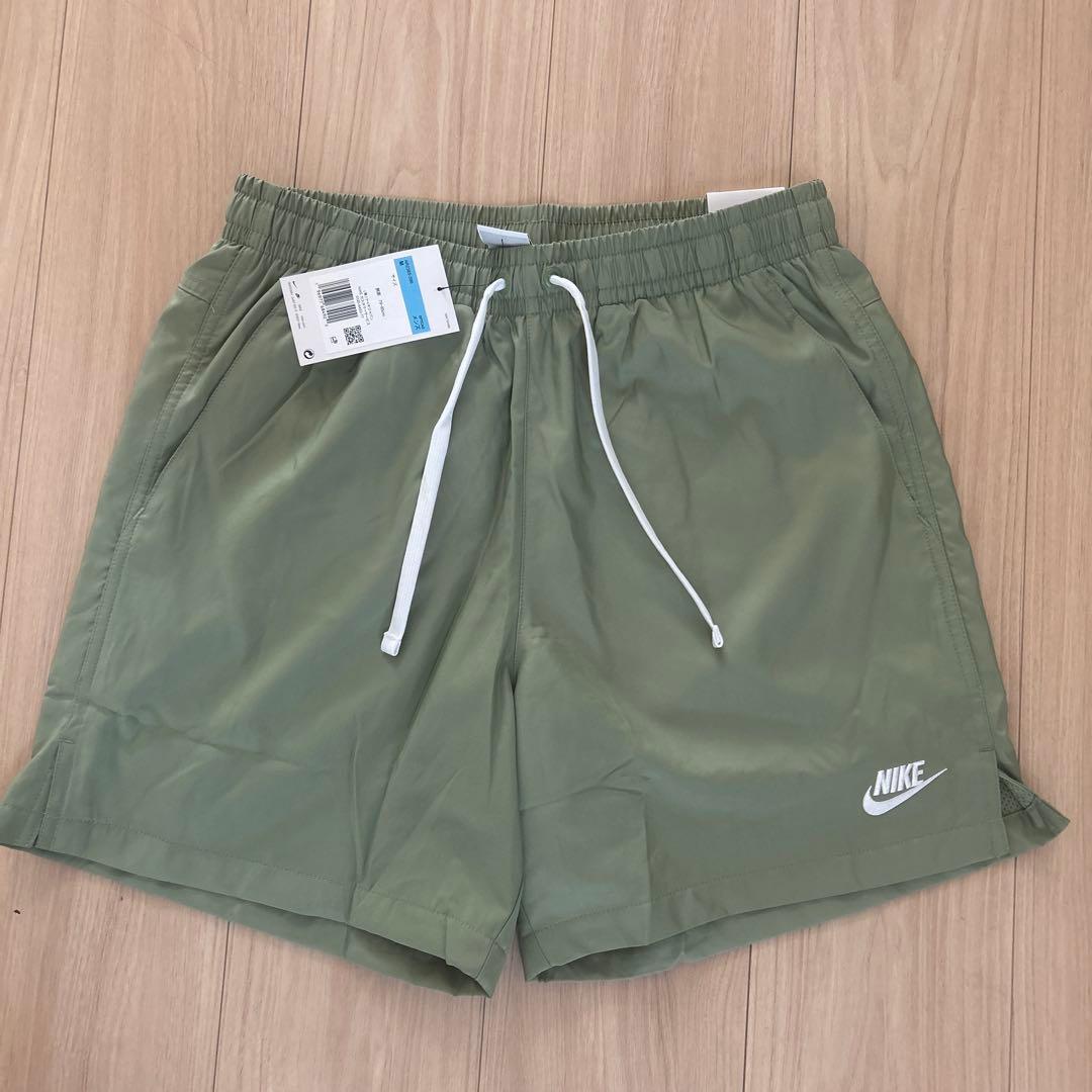新品！NIKE オリーブグリーン ショートパンツ メンズM - メルカリ