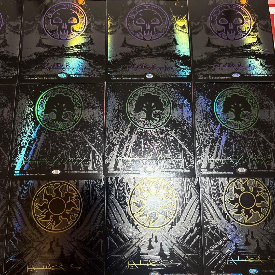 MTG ファイレクシア：完全なる統一 オイルスリックfoil 土地 30枚セット