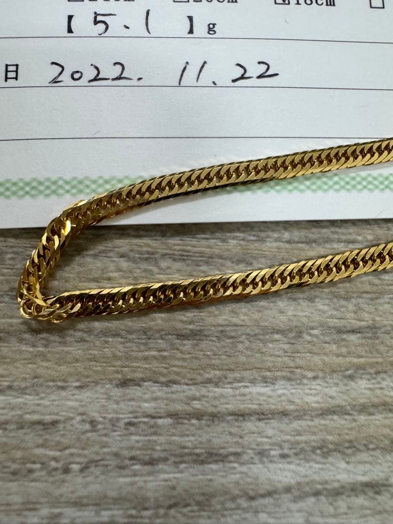 K18 ブレスレット 5.1g 品質保証書付き