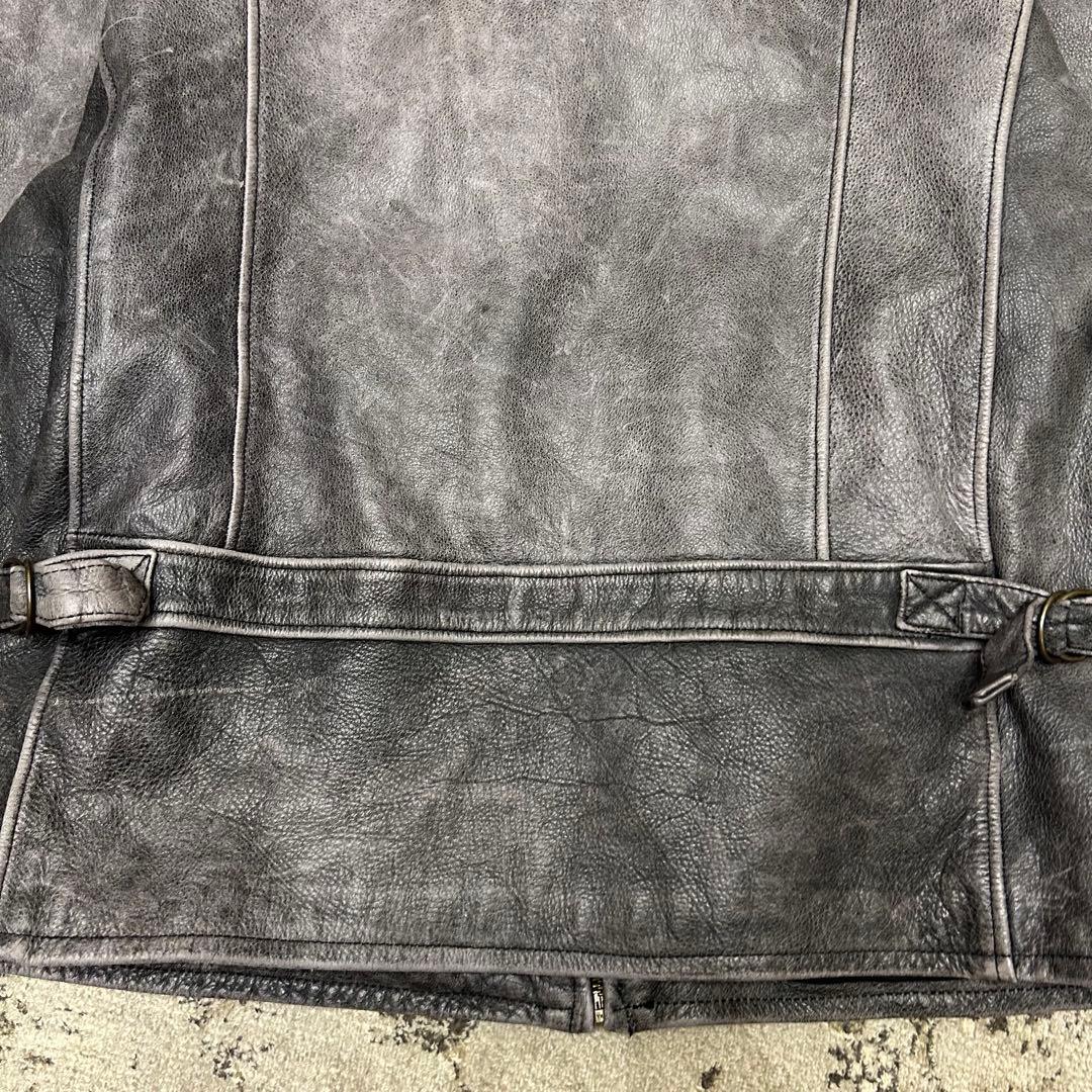 Eddie Bauer エディバウワー 白タグ レザージャケット 牛革 カウ