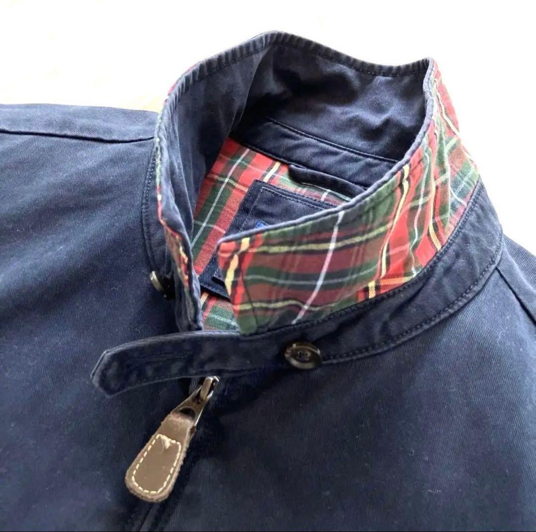 ポロラルフローレン スウィングトップ ネイビー 赤チェック - メルカリ