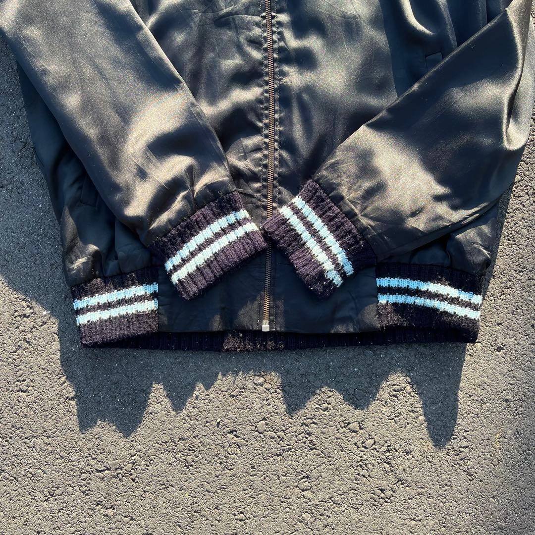 80s スーベニアジャケット タイ スカジャン ベトジャン アメカジ 黒