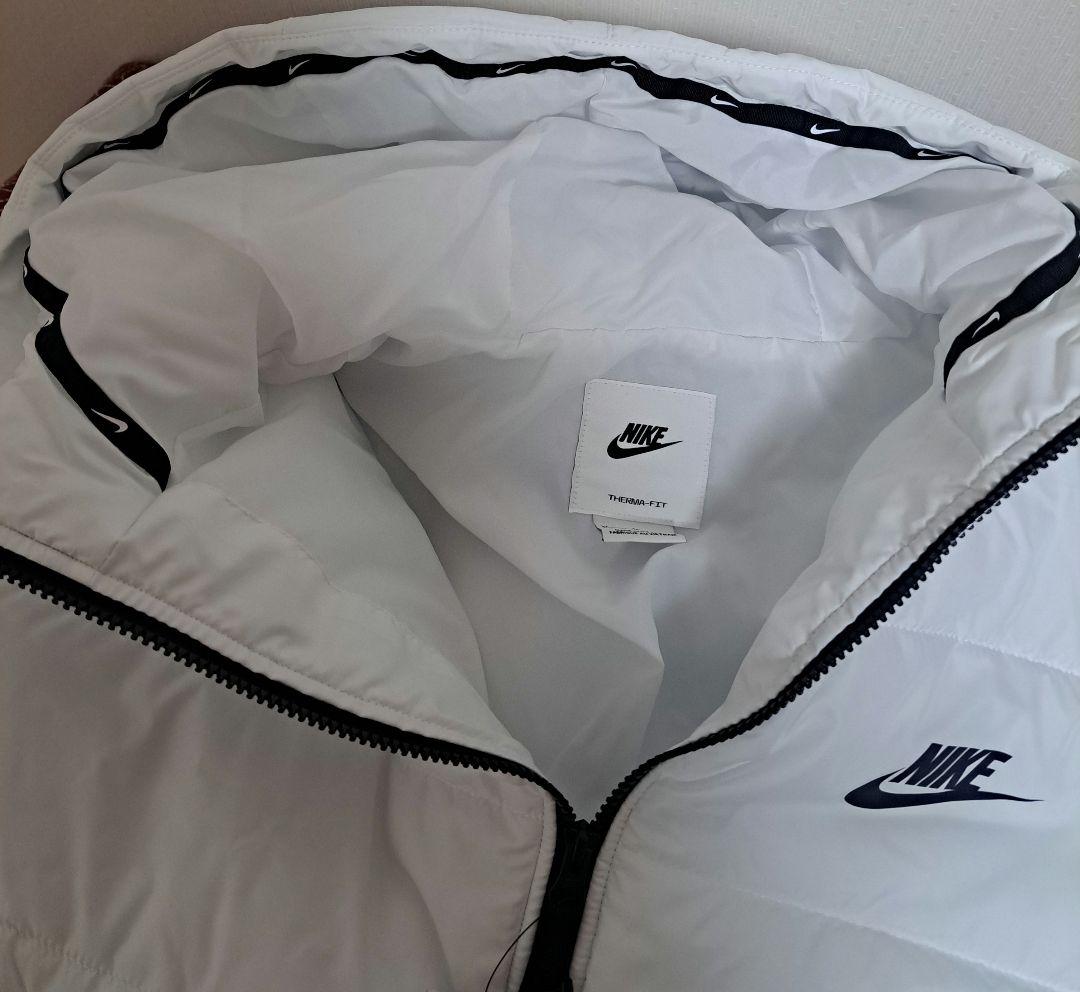 NIKEダウン S ホワイトダウンジャケット 白 ナイキ ロングベンチコート