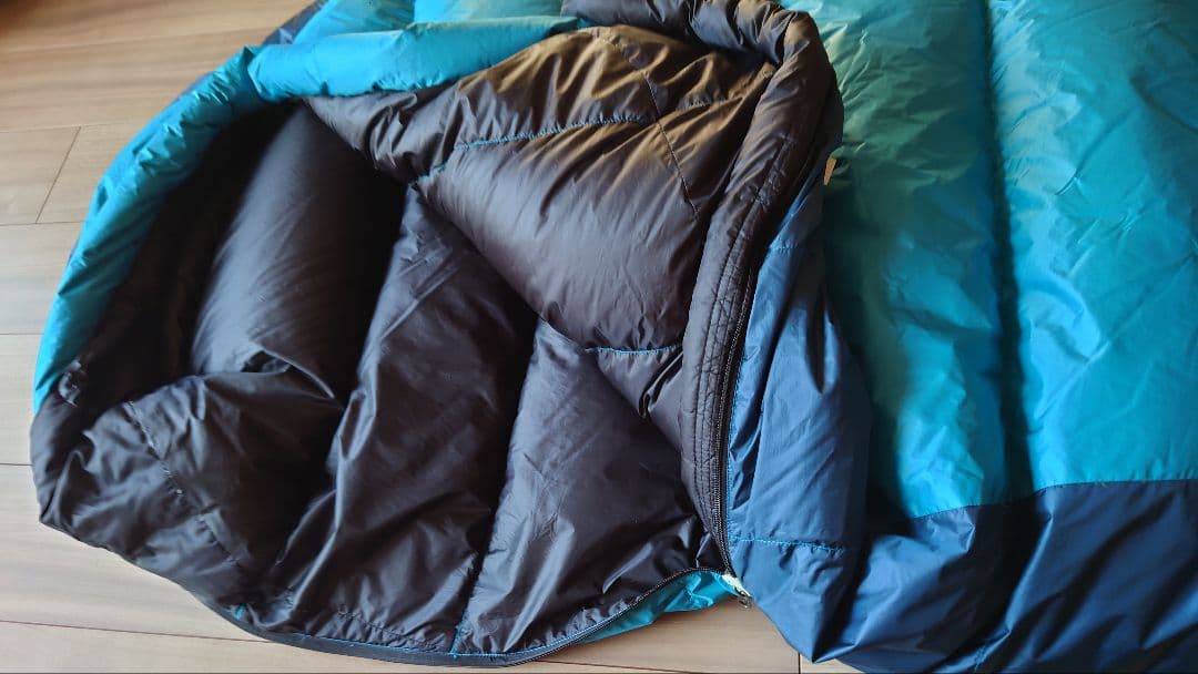 NANGA シュラフ450DX スリーピングバッグ 青/ターコイズ - メルカリ