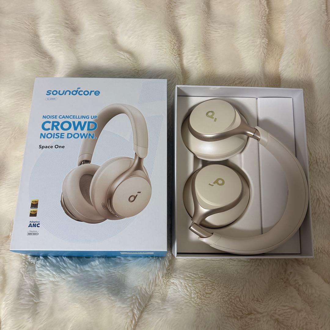 【soundcore Space One】ワイヤレスヘッドホン 箱付き 鬼コスパ！ノイキャンヘッドホンはこれがおすすめ「Anker Soundcore