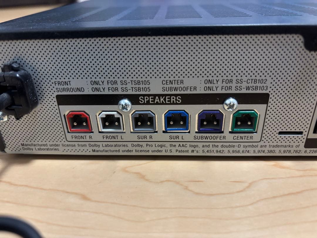 SONY 5.1ch ホームシアターシステム STR-KS380