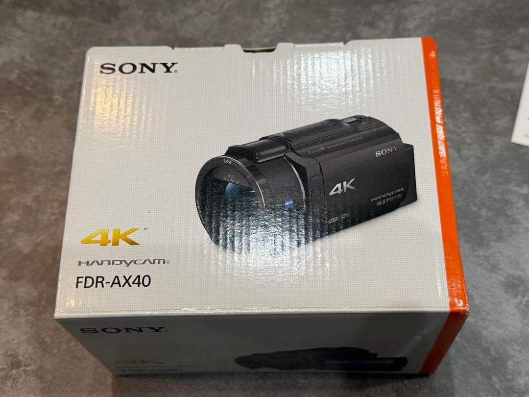 SONY FDR-AX40 4K ハンディカム 本体 おまけでワイコン付き - メルカリ