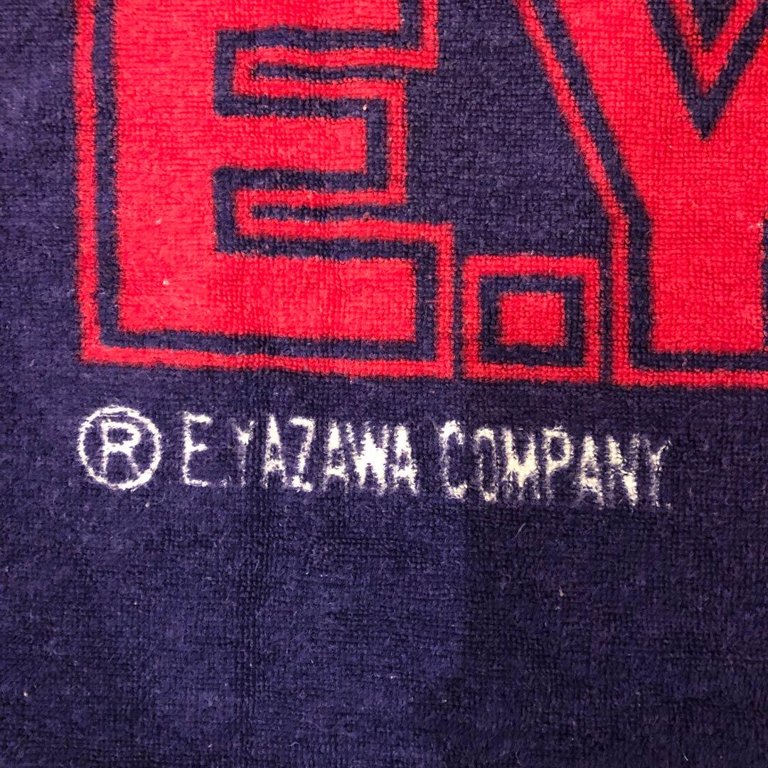 E.YAZAWA COMPANY ロゴ　ビーチタオル ネイビー