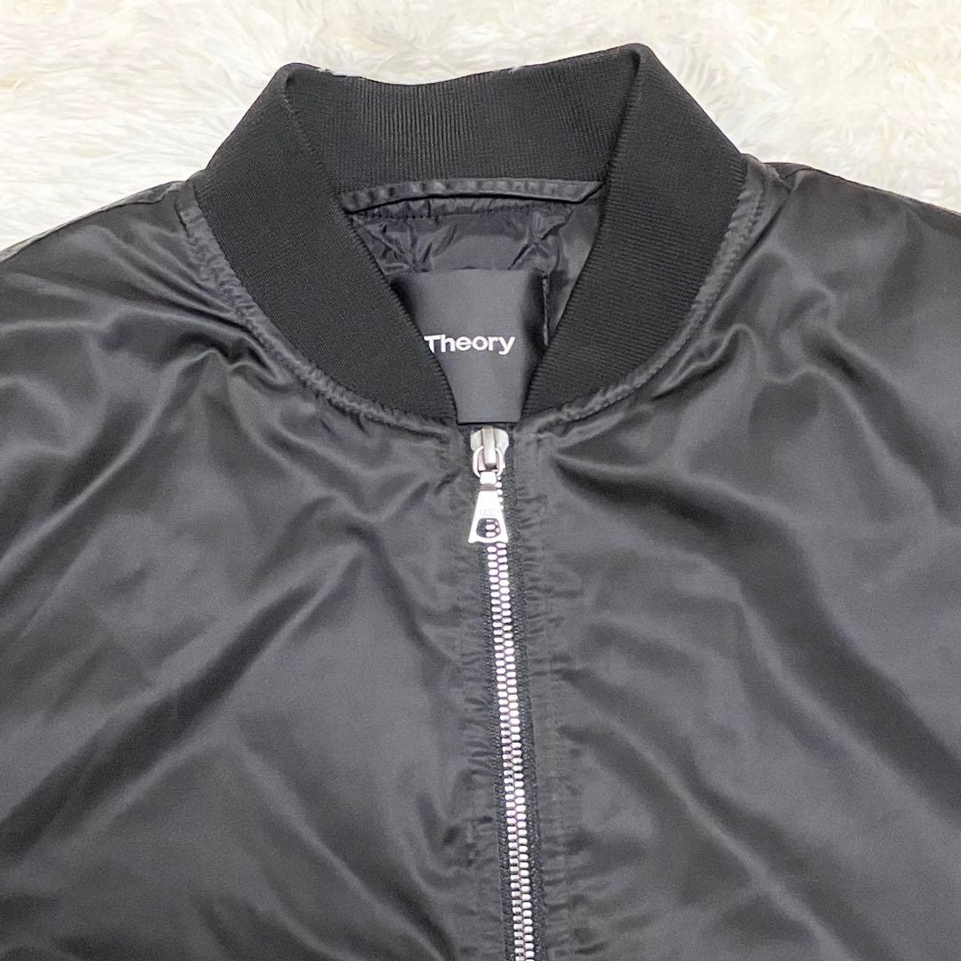 美品】Theory セオリー MA-1 ボマージャケット キルティング 黒 S