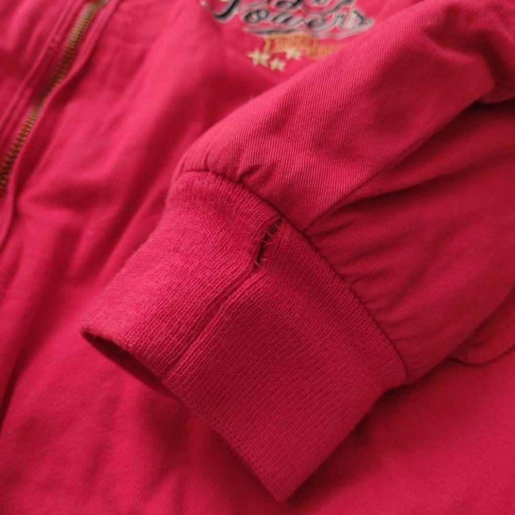 希少レア】90s リバーシブル スポーツ ジャケット レッド グレー 刺繍