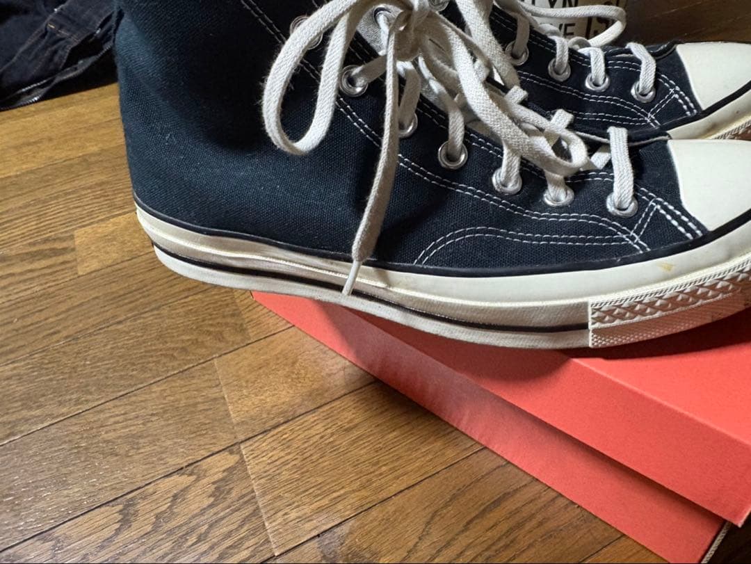 ct70 コンバース チャックテイラー ブラック 27.5 レシート付き - メルカリ